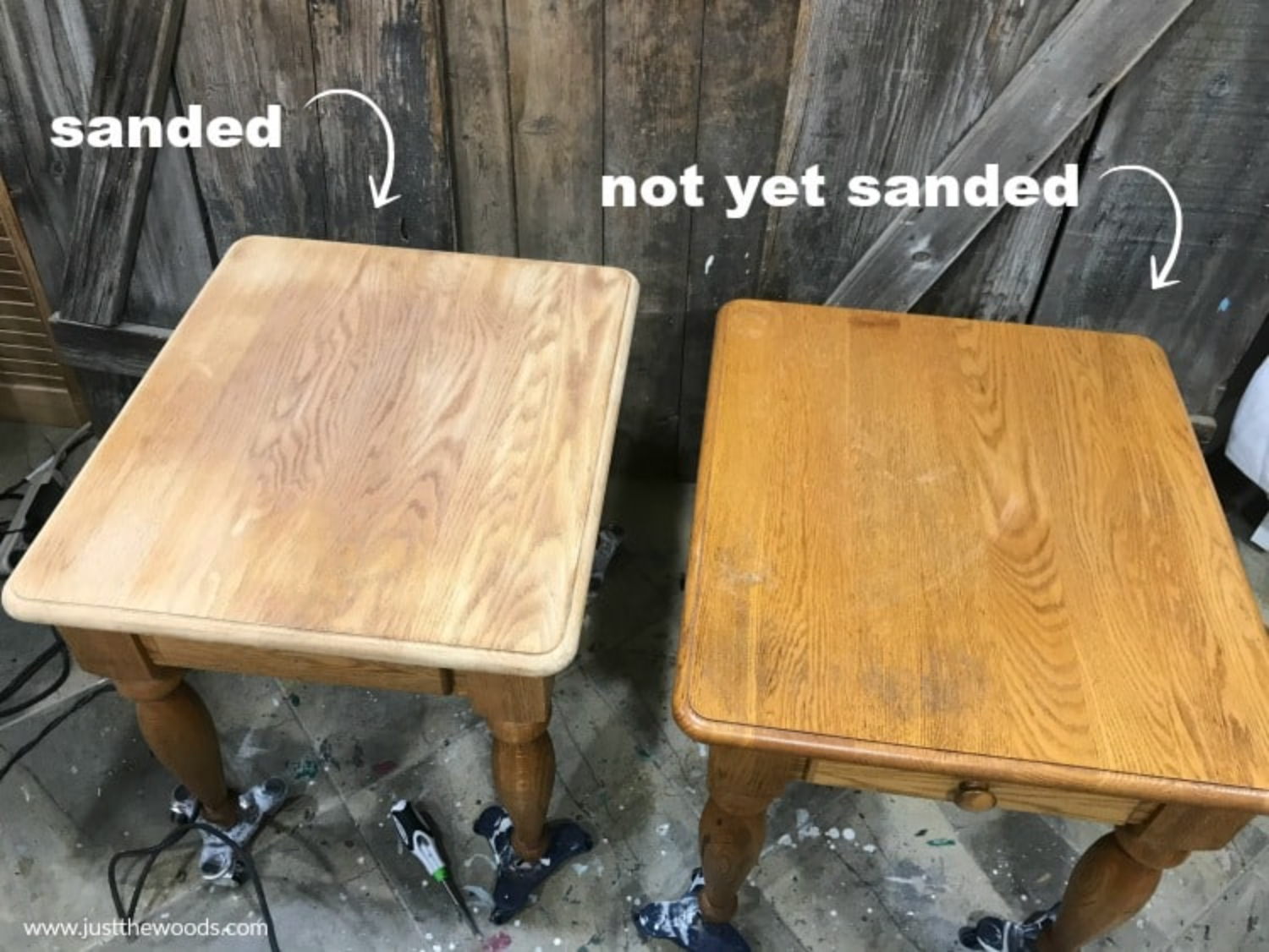 sanding makes a difference
