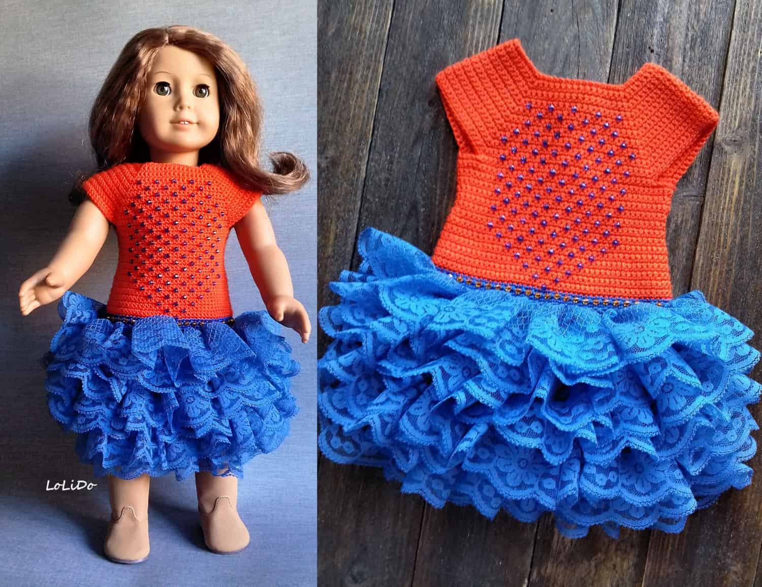crochet doll dress
