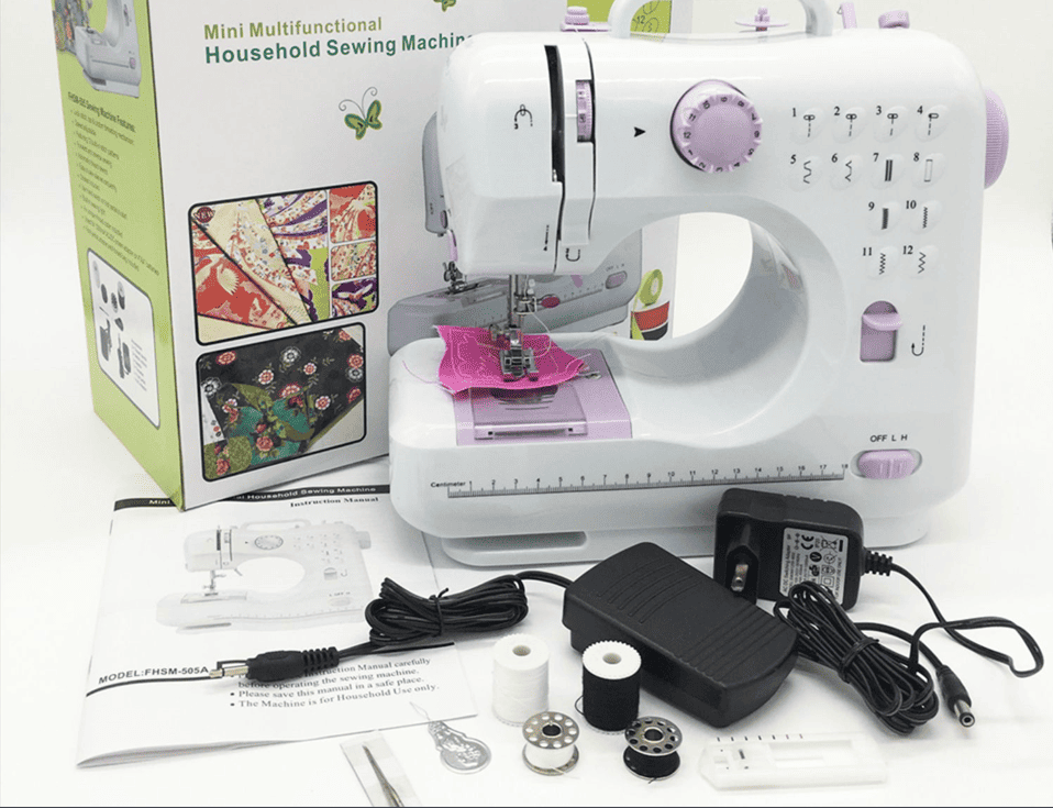 sewing machine with accessories